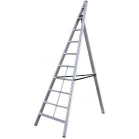 GIERRE-AL510-ESCALERA TRIANGULAR DE ALUMINIO TRITTIKA (8 PELDAÑOS)