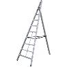 GIERRE-AL510-ESCALERA TRIANGULAR DE ALUMINIO TRITTIKA (8 PELDAÑOS)