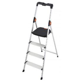 GIERRE-B444-MINI ESCALERA ULTRALIGERA DE ALUMINIO DEKORSTEP (4 PELDAÑOS)