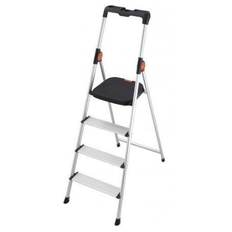 GIERRE-B444-MINI ESCALERA ULTRALIGERA DE ALUMINIO DEKORSTEP (4 PELDAÑOS)