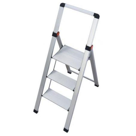 GIERRE-BS300-MINI ESCALERA ULTRA DELGADA DE ALUMINIO SLIM (3 PELDA&#XF1;OS)