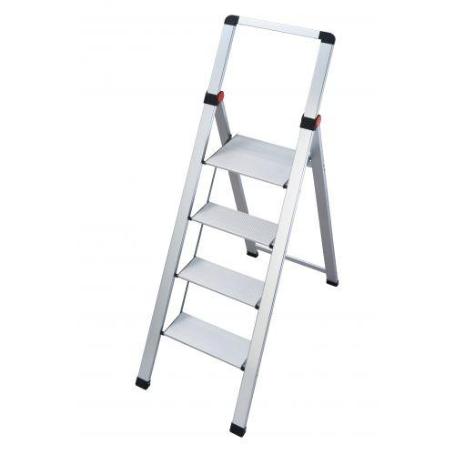 GIERRE-BS400-MINI ESCALERA ULTRA DELGADA DE ALUMINIO SLIM (4 PELDA&#XF1;OS)