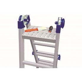 GIERRE-D4038-PLATAFORMA DE ALMACENAMIENTO PARA ESCALERAS MULTIFUNCIÓN TELESCÓPICA PEPPINA PRO