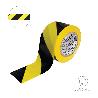 CINTA SEÑALIZACIÓN POLIETILENO AMARILLA/NEGRA ROLLO 200MT X 70MM