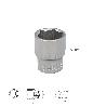LLAVE VASO 1/2 HEXAGONAL 23 MM. PERFIL DE 6 CARAS. ACERO CROMO VANADIO, ARISTAS REDONDAS
