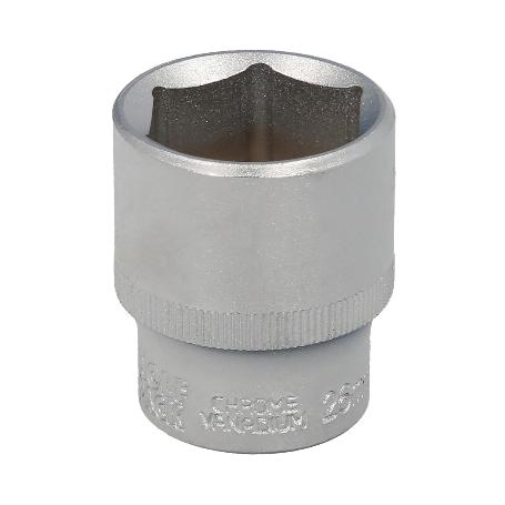 LLAVE VASO 1/2 HEXAGONAL 26 MM. PERFIL DE 6 CARAS. ACERO CROMO VANADIO, ARISTAS REDONDAS