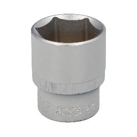 LLAVE VASO 1/2 HEXAGONAL 27 MM. PERFIL DE 6 CARAS. ACERO CROMO VANADIO, ARISTAS REDONDAS