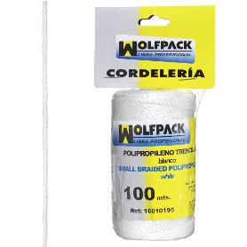 CUERDA TRENCILLA POLIPROPILENO BLANCO (BOBINA 100 METROS)