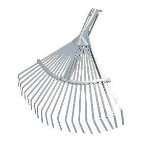 RASTRILLO METALICO PARA JARDIN ANCHO REGULABLE 31,5 A 43,5 CM. RASTRILLO HOJAS, CEPILLO JARDIN, ESCOBA METALICA, ES