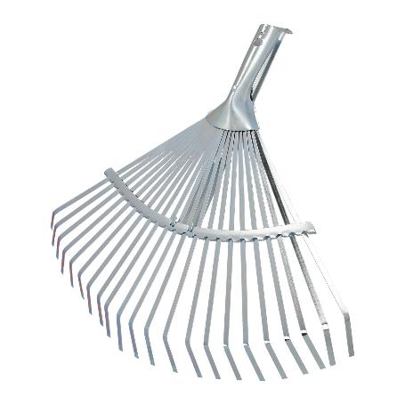 RASTRILLO METALICO PARA JARDIN ANCHO REGULABLE 31,5 A 43,5 CM. RASTRILLO HOJAS, CEPILLO JARDIN, ESCOBA METALICA, ES