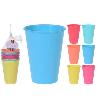 VASOS PLASTICO 400 ML COLORES 6 PIEZAS LOTE 6