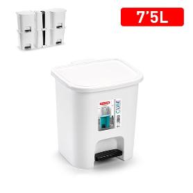 CUBO PEDAL CUBE 7,5 L BLANCO