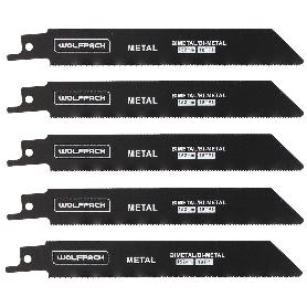 HOJA SIERRA SABLE PARA METALES 152 MM. 18 TPI. 5 PIEZAS. SIERRA HIERRO ALUMINIO, COBRE, PLASTICO