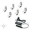  KIT DE FOCO LED PARA EMPOTRAR EN MUEBLES ALCOR (12V DC), L, INCLUYE CONVERTIDOR, LUZ BLANCA NATURAL 4.000K, ALUMIN