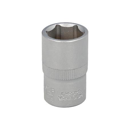 LLAVE VASO 1/2 HEXAGONAL 16 MM. PERFIL DE 6 CARAS. ACERO CROMO VANADIO, ARISTAS REDONDAS