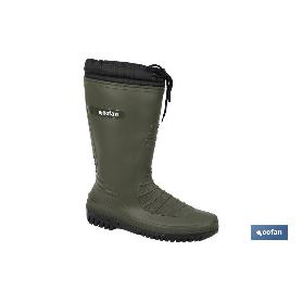 BOTA AGUA FORRO POLAR VERDE/NEGRA TALLA 37