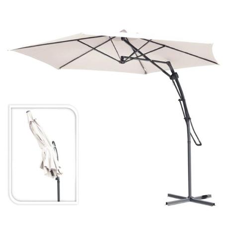 PARASOL BANANA 380 CM AUTOMATICO BEIGE