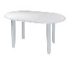 MESA RESINA OVAL 130X90 CM BLANCA 4020