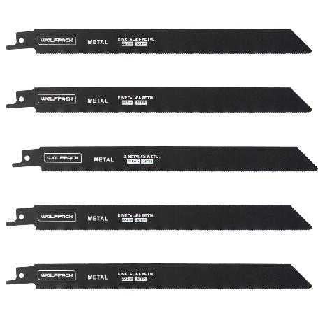 HOJA SIERRA SABLE PARA METALES 228 MM. 18 TPI. 5 PIEZAS. SIERRA HIERRO ALUMINIO, COBRE, PLASTICO