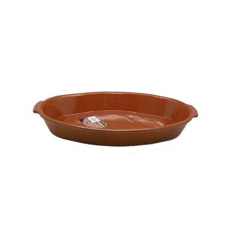 FUENTE OVAL BARRO ASAS 37X23 CM