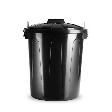 CUBO BASURA 51L + TAPA NEGRO