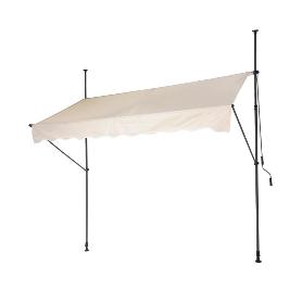 TOLDO + ESTRUCTURA 250X120 CM CREMA