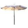 PARASOL METAL 48 MM MANIVELA 3 MT BEIGE