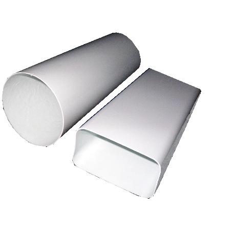 PVC BLANCO TUBO 1,5 MT RECTANGUL 110X55 MM SALIDA GASES REF 0501