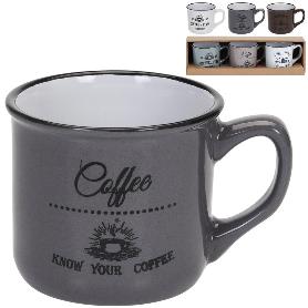 TAZAS MUG LOZA CAFE 100 ML LOTE 3