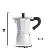 CAFETERA INDUCCIÓN ALUMINIO 6 TAZAS (300 ML.)