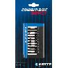 WITTE-28478-JUEGO DE 10 PUNTAS DE IMPACTO COMBIT-BOX EN BLÍSTER INDIVIDUAL