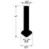 RUKO-102107A-AVELLANADOR C&#XF3;NICO DIN 335 FORMA C 90&#XBA; HSS (&#XD8; M&#XE1;X. 6,3 MM)