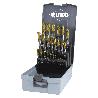 RUKO-2501215TRO-JUEGO DE 25 BROCAS HSS-G CON PUNTAS TIN