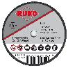 RUKO-216108-2-PACK DE 25 DISCOS DE CORTE 100 X 2 MM