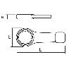 KUKKO-406-24-LLAVE DE ESTRELLA DE GOLPE DIN 7444 (24 X 180 MM)