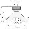 VOGEL-240511-PUENTE PARA MEDIDAS DE PROFUNDIDAD, BASE PUENTE RECTA LARGO 80 MM