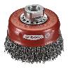 OSBORN-0002613361-CEPILLO TAZA INOX DE ALAMBRE ONDULADO CON TUERCA M14 Y FILAMENTO DIAMETRO  0.30 MM (60X20 )