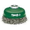 OSBORN-0002613163-CEPILLO TAZA ACERO DE ALAMBRE ONDULADO CON TUERCA M14 Y FILAMENTO DIAMETRO  0.30 MM (80X30 )