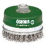 OSBORN-0002608353-CEPILLO TAZA INOX DE ALAMBRE TRENZADO CON TUERCA M14 Y FILAMENTO DIAMETRO  0.50 MM (80X(25+25) )