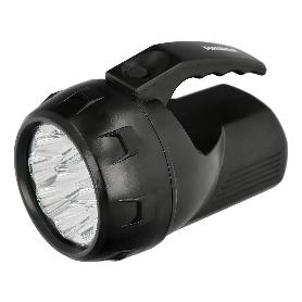 LINTERNA LED DE MANO CON ASA A PILAS (4 AA) 60 LUMENES 9 LEDS (9 WATT.)