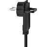 BRENNENSTUHL-1168980030-ALARGADOR EL&#XE9;CTRICO IP20 H05VV-F3G1,5 DE 3 M (NEGRO) CON CLAVIJA PLANA