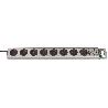 BRENNENSTUHL-1153340315-BASE M&#XFA;LTIPLE CON PROTECCIÓN CONTRA SOBRETENSIÓN SUPER-SOLID COLOR PLATA (5 TOMAS)