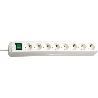 BRENNENSTUHL-1159320018-BASE M&#XFA;LTIPLE ECO-LINE BLANCA CON INTERRUPTOR (8 TOMAS Y 3 M)