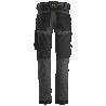 SNICKERS WORKWEAR-63415804044-PANTALONES EL&#XE1;STICOS ALLROUNDWORK GRIS ACERO-NEGRO TALLA 44