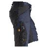 SNICKERS WORKWEAR-61439504048-PANTALONES CORTOS ELÁSTICOS ALLROUNDWORK AZUL MARINO-NEGRO TALLA 48