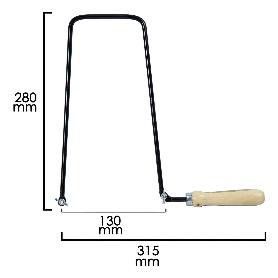 ARCO MARQUETERIA WOLFPACK 130X280 MM.