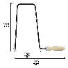 ARCO MARQUETERIA WOLFPACK 130X280 MM.