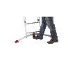 HAILO-9312-507-ESCALERA ALUMINIO COMBINADA 3 TRAMOS CON ESTABILIZADOR CURVO PROFILOT COMBI (3X12 PELDAÑOS)