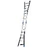 GIERRE-AL075-ESCALERA MULTIFUNCIÓN TELESCÓPICA DE ALUMINIO PEPPINA PRO (6+6) - ANTIGUA