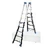 GIERRE-AL075-ESCALERA MULTIFUNCIÓN TELESCÓPICA DE ALUMINIO PEPPINA PRO (6+6) - ANTIGUA